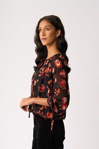 Memo Drawcord Hem Blouse