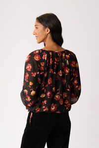 Memo Drawcord Hem Blouse