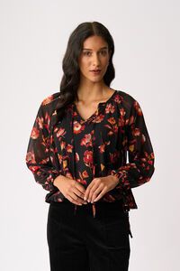 Memo Drawcord Hem Blouse