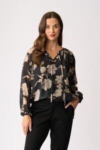 Memo Drawcord Hem Blouse