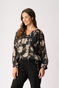 Memo Drawcord Hem Blouse