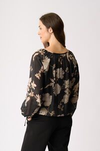 Memo Drawcord Hem Blouse