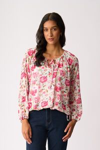Memo Drawcord Hem Blouse
