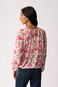 Memo Drawcord Hem Blouse