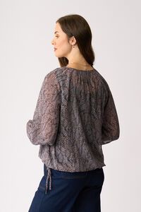 Memo Drawcord Hem Blouse