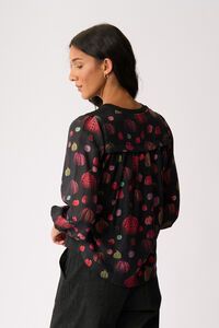 Memo Contrast Woven Top