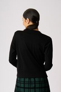 Foil Essential Rib Trim Cardigan