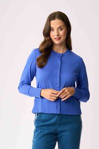 Foil Essential Rib Trim Cardigan