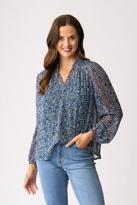 Memo Shirred Yoke Blouse