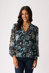 Memo Shirred Yoke Blouse