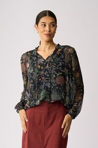 Memo Shirred Yoke Blouse