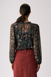 Memo Shirred Yoke Blouse