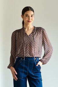 Memo Shirred Yoke Blouse