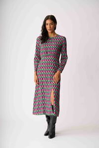 Foil Gather Detail Maxi Dress