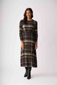 Foil Gather Detail Maxi Dress