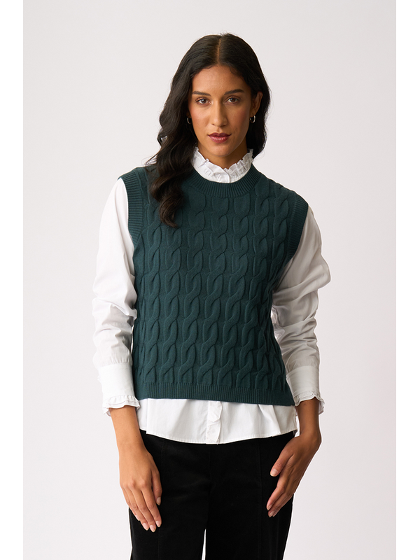 Preen Cabled Vest