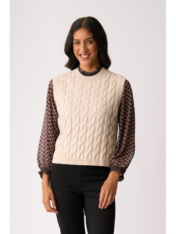 Preen Cabled Vest