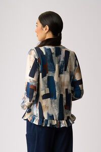 Preen Gathered Scoop Hem Top