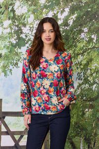 Democracy Indie V Neck Blouse