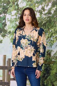 Democracy Rose Peasant Top