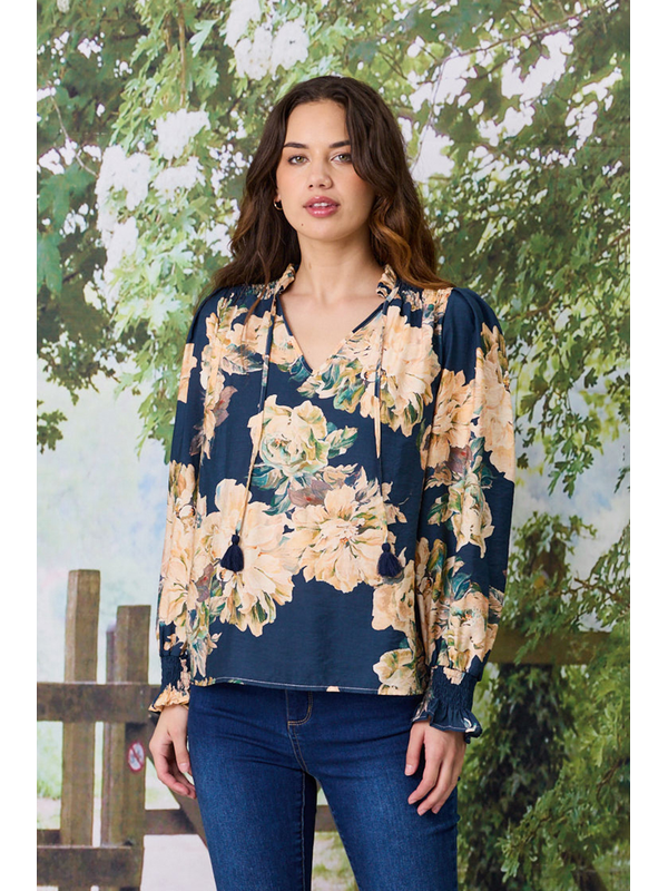 Democracy Rose Peasant Top