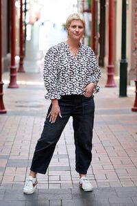 Seeking Lola Midnight Meadow Graceful Top