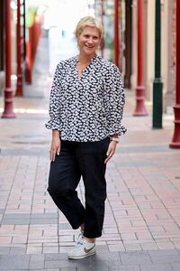 Seeking Lola Midnight Meadow Graceful Top