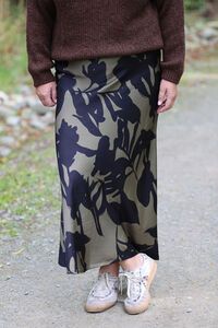 La Strada Bias Cut Print Skirt