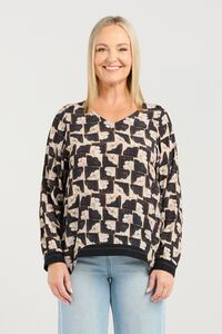 Seduce Nova Golden Grid Top