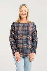 Seduce Brynn Classic Plaid Top