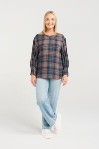 Seduce Brynn Classic Plaid Top