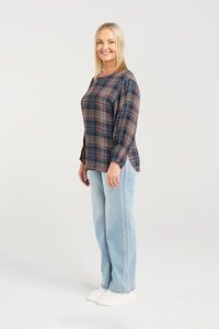 Seduce Brynn Classic Plaid Top