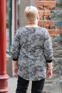 Zafina Havana Floral Check Top