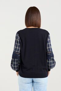 Zafina Lilith Check Lines Top