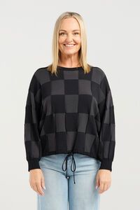 Zafina Amaris Check Knit