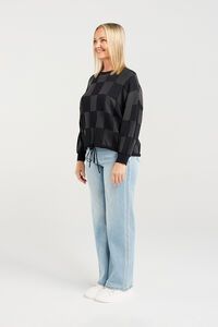 Zafina Amaris Check Knit