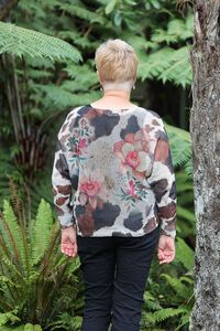 AE Luxe Floral Net Top