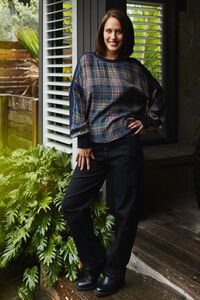 Seduce Theresa Classic Plaid Top