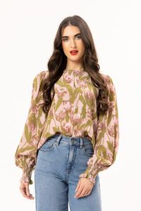 Leila + Luca Pink Tulip Havana Top