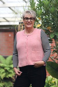 Oh Three Rib Button Front Vest