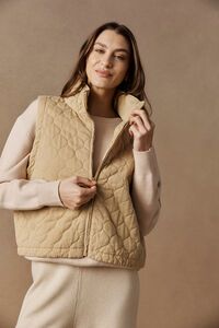 Eb & Ive Sansi Quilted Crop Vest