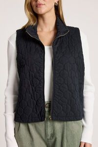 Eb & Ive Sansi Quilted Crop Vest