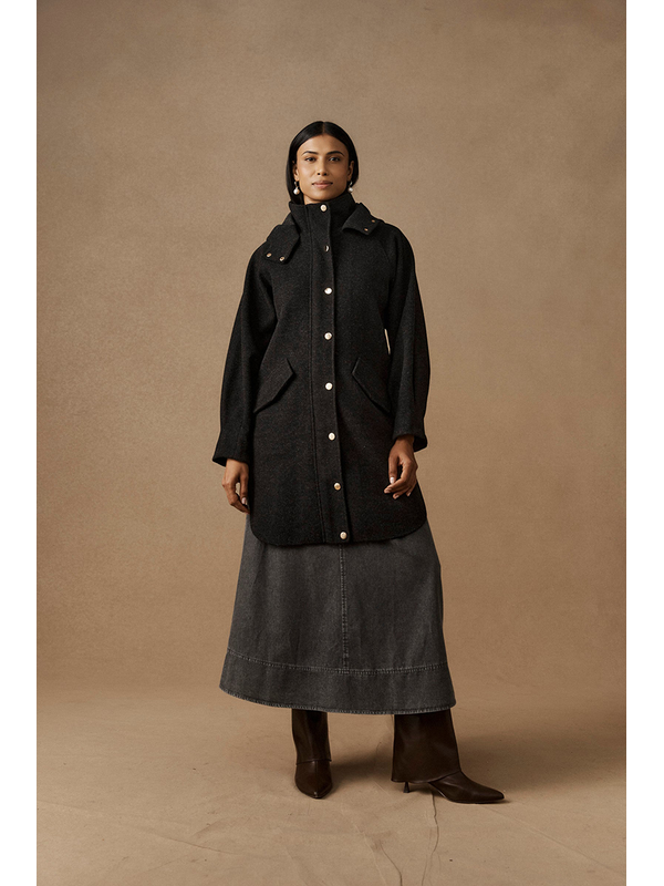 Eb & Ive Sable Hood Jacket