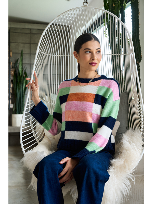 Memo Block Party Sweater