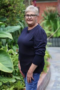 Foil Shoulder Detail Top