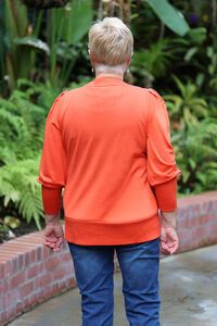 Foil Shoulder Detail Top