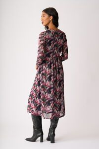 Foil Mesh Flock Yeah Dress