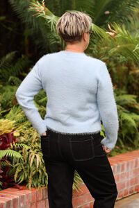 Foil Fluffy Scoop Cardigan