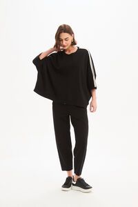 Tirelli Oversized 3/4 Stripe Sleeve Tee