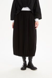 Tirelli Jersey Pin Tuck Hem Skirt